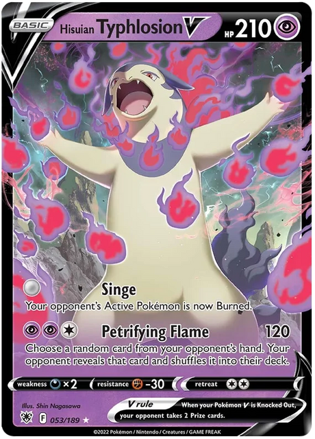 Hisuian Typhlosion V Astral Radiance Pokemon Card Singles 053/189