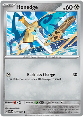 Honedge 131 Paradox Rift Single Pokemon Card 131/182