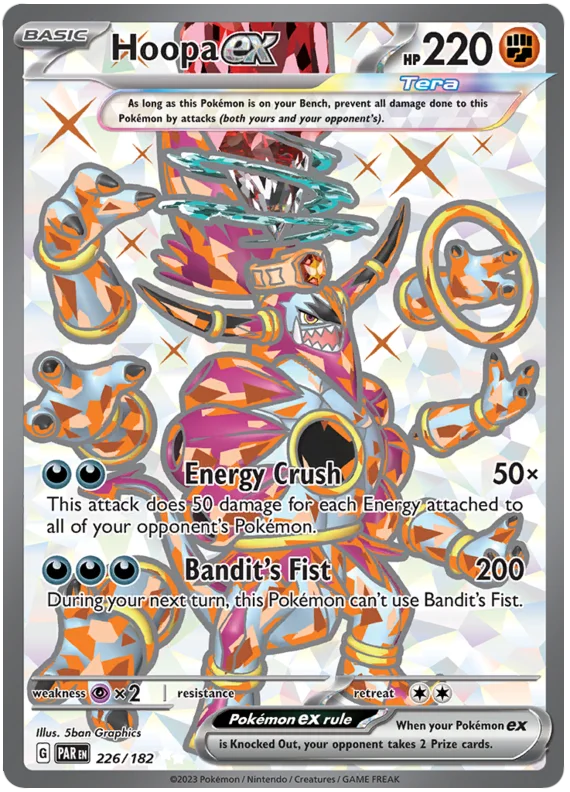 Hoopa ex Full Art Paradox Rift Single 226/182