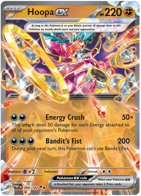 Hoopa ex Paradox Rift Single Pokemon Card 098/182