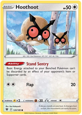 Hoothoot Astral Radiance Pokemon Card Singles 120/189