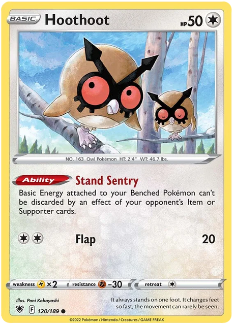Hoothoot Astral Radiance Pokemon Card Singles 120/189