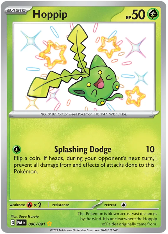Hoppip Paldean Fates Pokemon Card Single 096/091