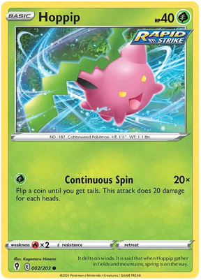 Hoppip 002/203 - Pokemon TCG Evolving Skies card