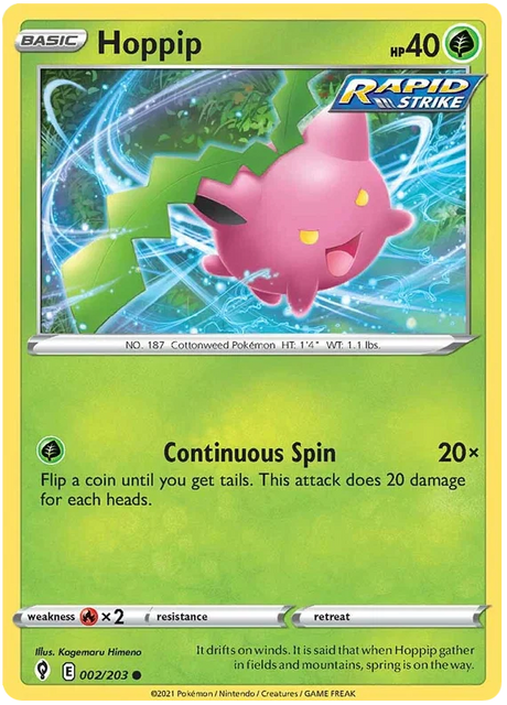 Hoppip 002/203 - Pokemon TCG Evolving Skies card