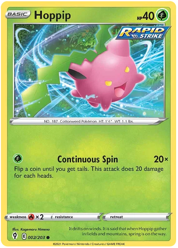 Hoppip 002/203 - Pokemon TCG Evolving Skies card