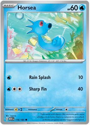Horsea 151 Single Pokemon Card