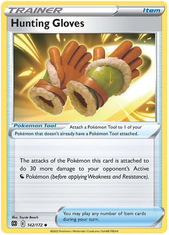 Hunting Gloves Brilliant Stars Pokemon Card Singles 142/172