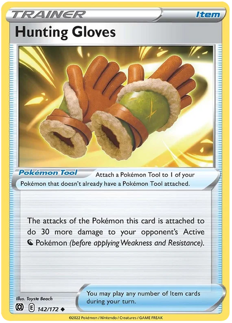 Hunting Gloves Brilliant Stars Pokemon Card Singles 142/172