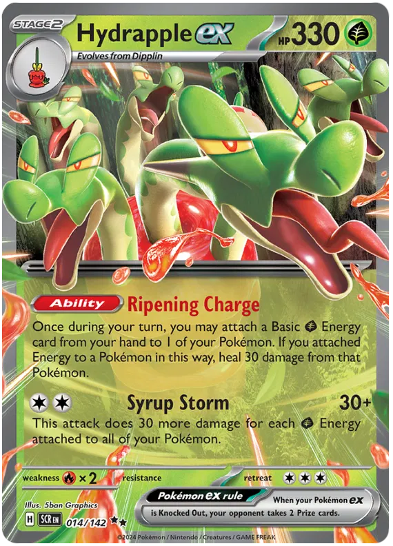 Hydrapple ex Stellar Crown Pokemon Single Card 014/142