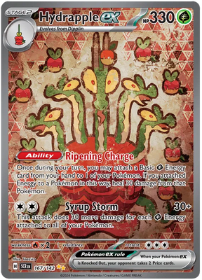 Hydrapple ex Special Illustration Rare Stellar Crown Pokemon Single Card 167/142