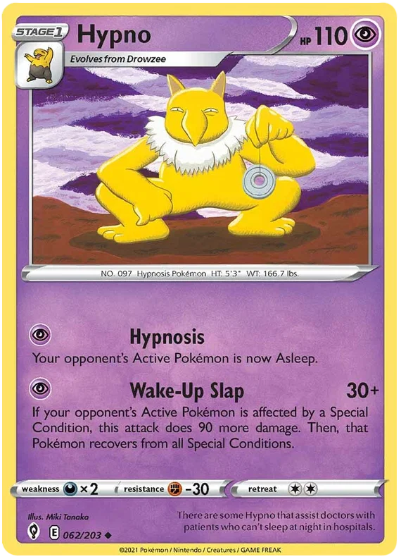 Hypno 062/203 - Pokemon TCG Evolving Skies card