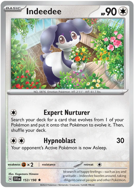 Indeedee Scarlet & Violet Base Set Pokemon Card Single