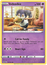 Indeedee Fusion Strike Pokemon Card Singles 127/264
