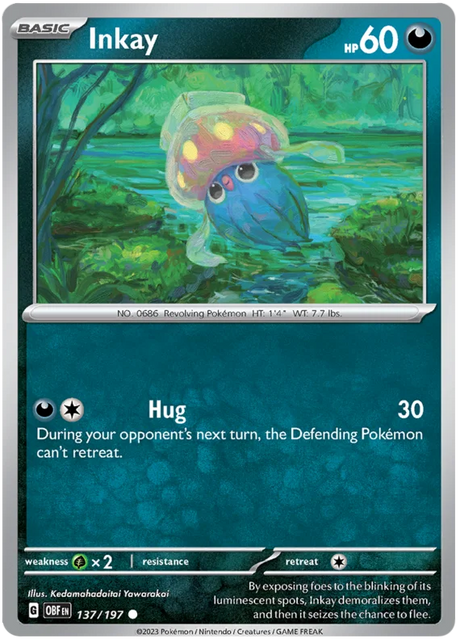 Inkay Obsidian Flames Single Pokemon Card
