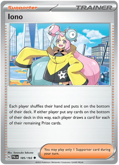 Iono Paldea Evolved Single Pokemon Card