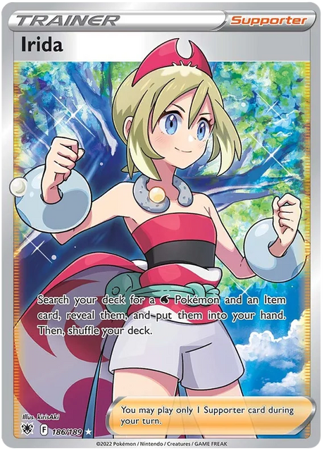 Irida Astral Radiance Pokemon Card Singles 186/189