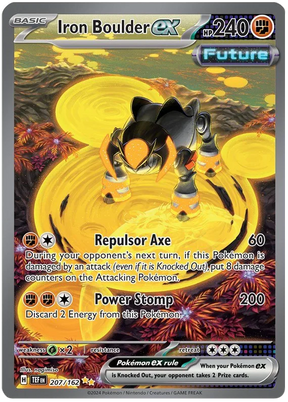 Iron Boulder ex Temporal Forces Pokemon Single 207/162