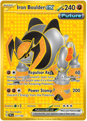 Iron Boulder ex Temporal Forces Pokemon Single 207/162