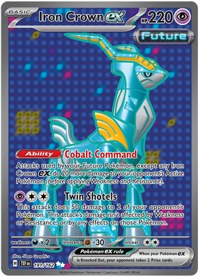 Iron Crown ex Temporal Forces Pokemon Single 191/162