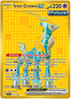 Iron Crown ex Temporal Forces Pokemon Single 206/162