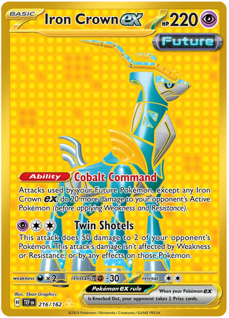 Iron Crown ex Temporal Forces Pokemon Single 206/162