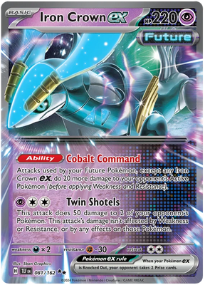 Iron Crown ex Temporal Forces Pokemon Single 081/162