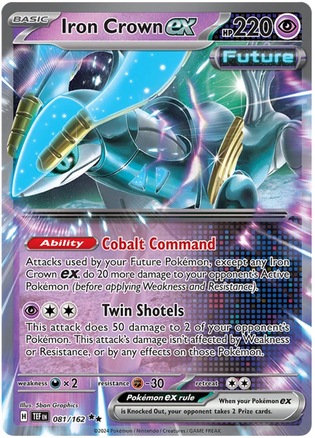 Iron Crown ex Temporal Forces Pokemon Single 081/162