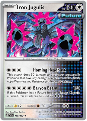 Iron Jugulis Paradox Rift Single Pokemon Card 158/182