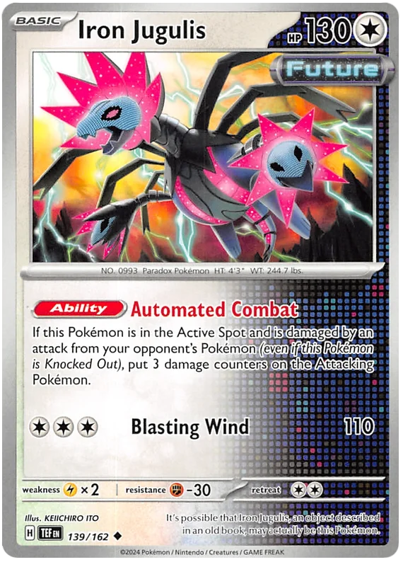 Iron Jugulis Temporal Forces Pokemon Single 139/162