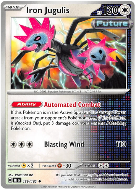Iron Jugulis Temporal Forces Pokemon Single 139/162
