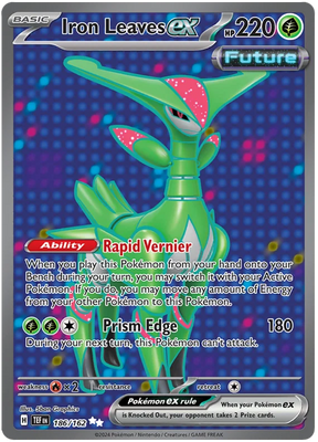 Iron Leaves ex Temporal Forces Pokemon Single 186/162