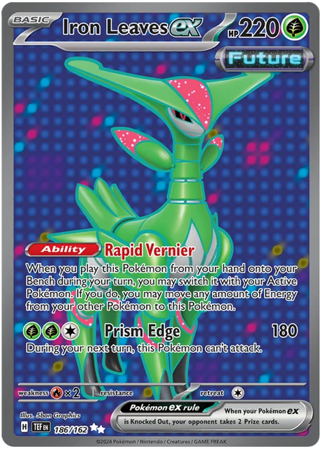 Iron Leaves ex Temporal Forces Pokemon Single 186/162