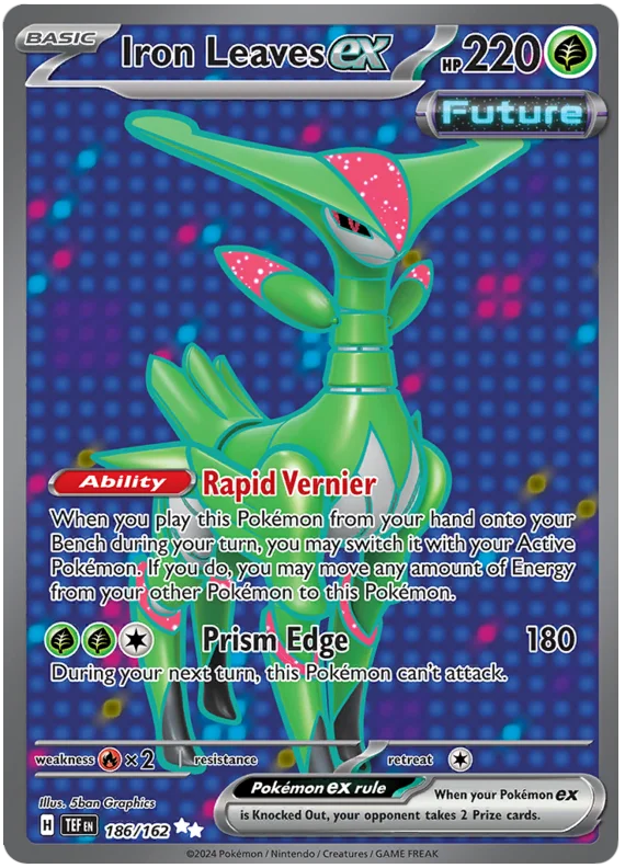 Iron Leaves ex Temporal Forces Pokemon Single 186/162