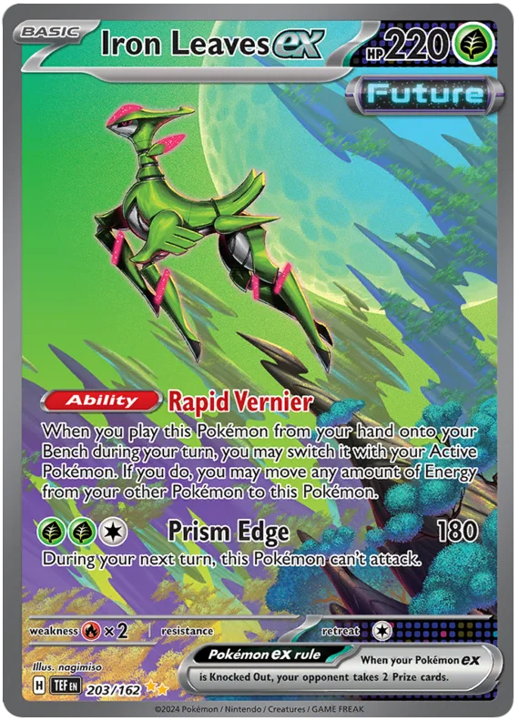 Iron Leaves ex Temporal Forces Pokemon Single 203/162