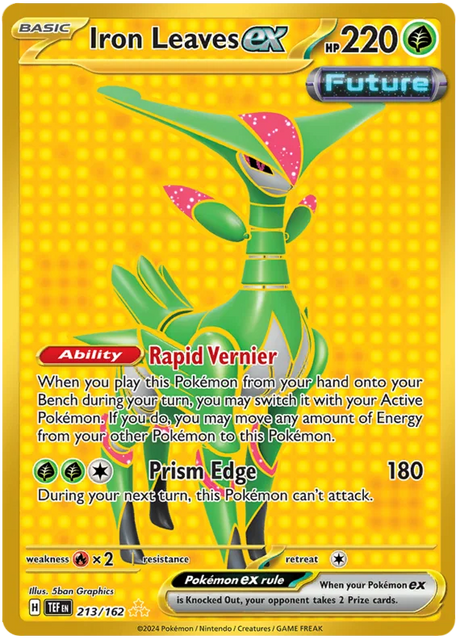 Iron Leaves ex Temporal Forces Pokemon Single 213/162