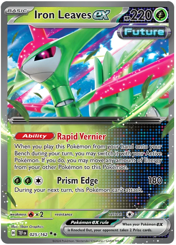Iron Leaves ex Temporal Forces Pokemon Single 025/162