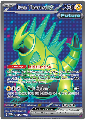 Iron Thorns ex (Full Art Rare) Twilight Masquerade Pokemon Single 196/167