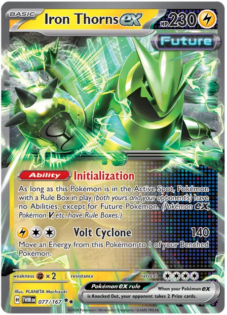 Iron Thorns ex Twilight Masquerade Pokemon Single 077/167