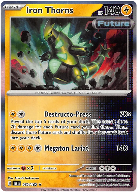 Iron Thorns Temporal Forces Pokemon Single 062/162