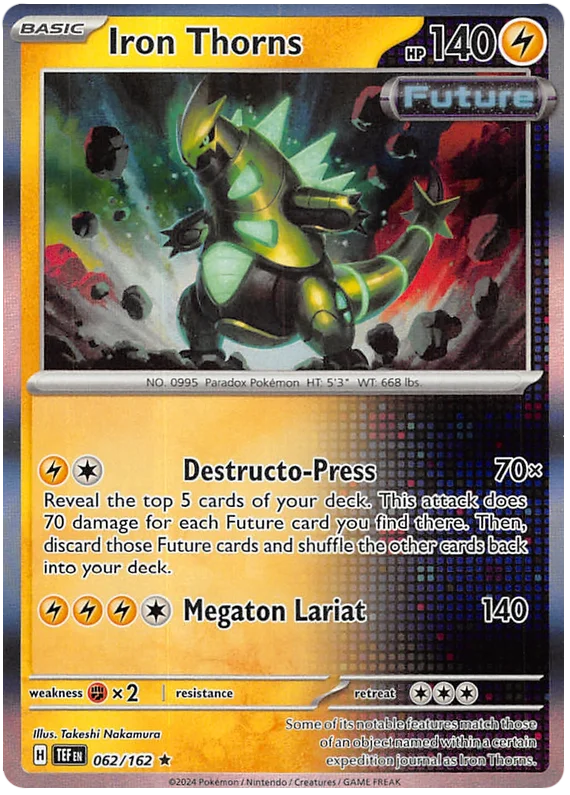 Iron Thorns Temporal Forces Pokemon Single 062/162