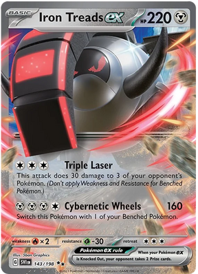 Iron Treads ex Scarlet & Violet Base Set Pokemon Card Single