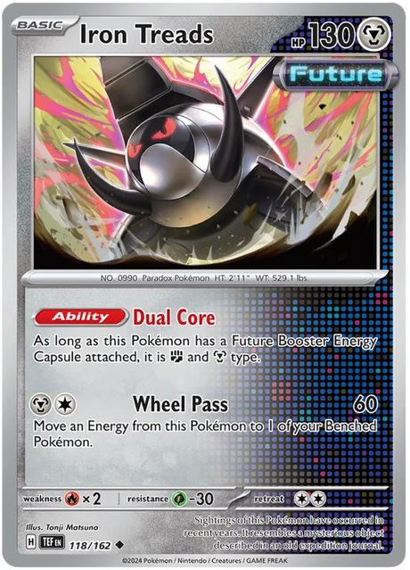 Iron Treads Temporal Forces Pokemon Single 118/162