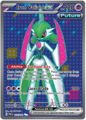 Iron Valient ex Full Art Paradox Rift Single Pokemon Card 225/182