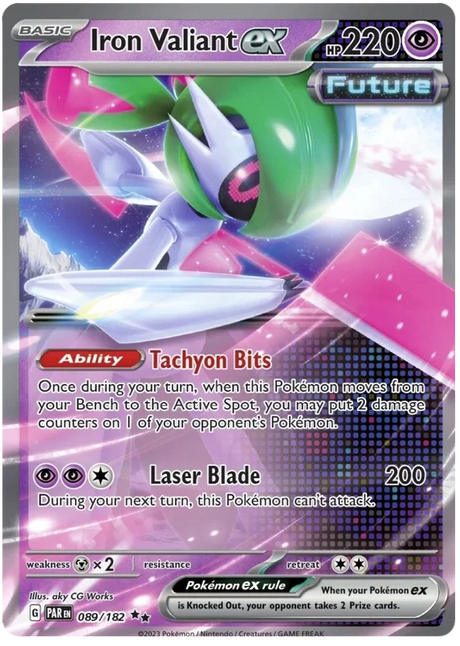 Iron Valient ex Paradox Rift Single Pokemon Card 089/182