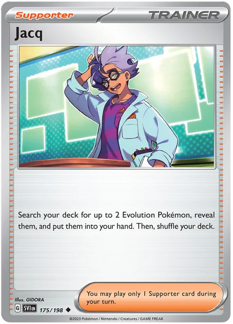 Jacq Scarlet & Violet Base Set Pokemon Card Single
