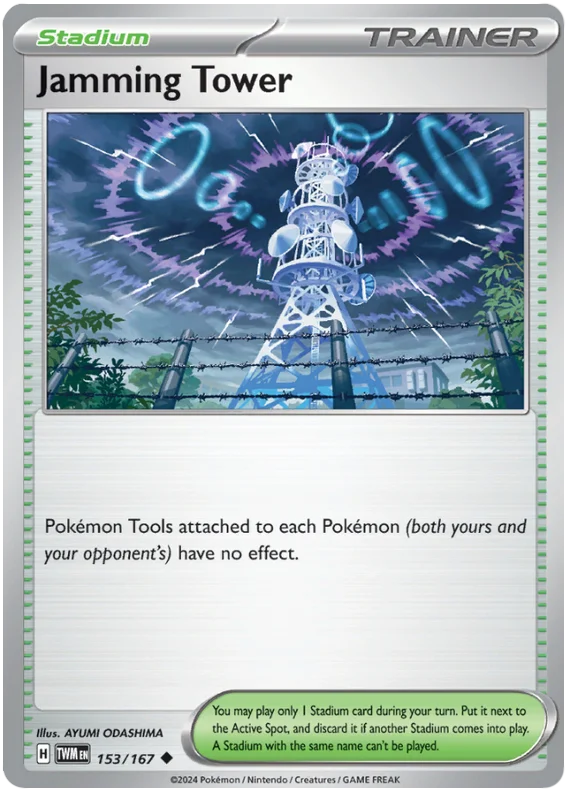 Jamming Tower Twilight Masquerade Pokemon Single 153/167