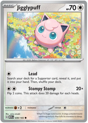 Jigglypuff 151 Single Pokemon Card