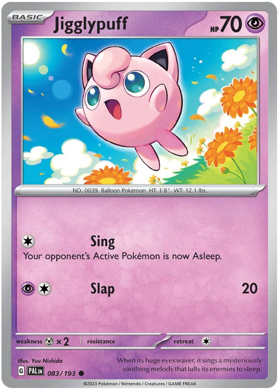 Jigglypuff Paldea Evolved Single Pokemon Card