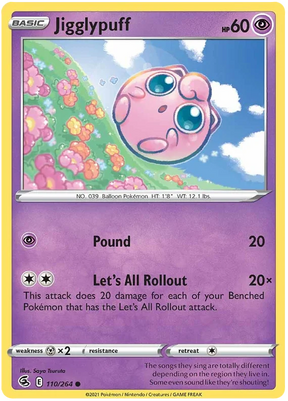 Jigglypuff Fusion Strike Pokemon Card Singles 110/264